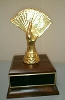 Vintage Card Game Playing Award- Traveling Trophy 