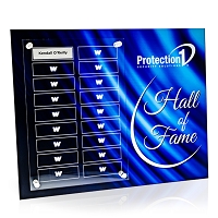 Blue Satin Drape Perpetual Plaque