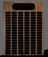 Walnut 84 Plate Perpetual Plaque 