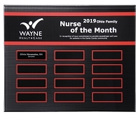 Crimson Border Acrylic Perpetual Plaque