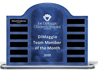 Blue Steel Contoured Acrylic Perpetual Standing Plaque 