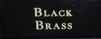 Engraved Black Brass Plate