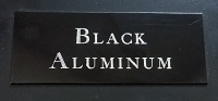 Engraved Black Aluminum Plate
