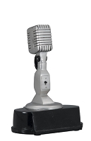 Vintage Silver Microphone Award