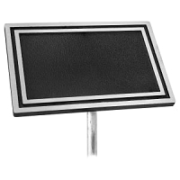 Aluminum Plaque with Stake -Aluminum Cast Alternative