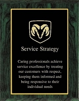 Green Woodgrain Finish Laminate Engraved Plaque
