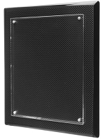 Black Carbon Fiber Pianowood Plaque with Floating Acrylic 