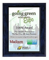 Blue Woodgrain Finish Full Color Plaque 