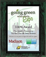 Green Woodgrain Finish Full Color Plaque