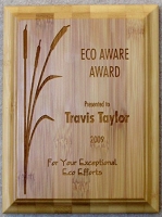 Eco Aware Award- Bamboo Plaque