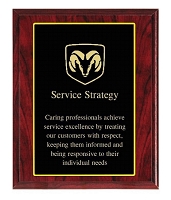 Red Woodgrain Finish Laminate Engraved Plaques
