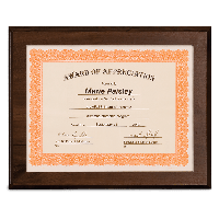 Slide in Certificate Holder